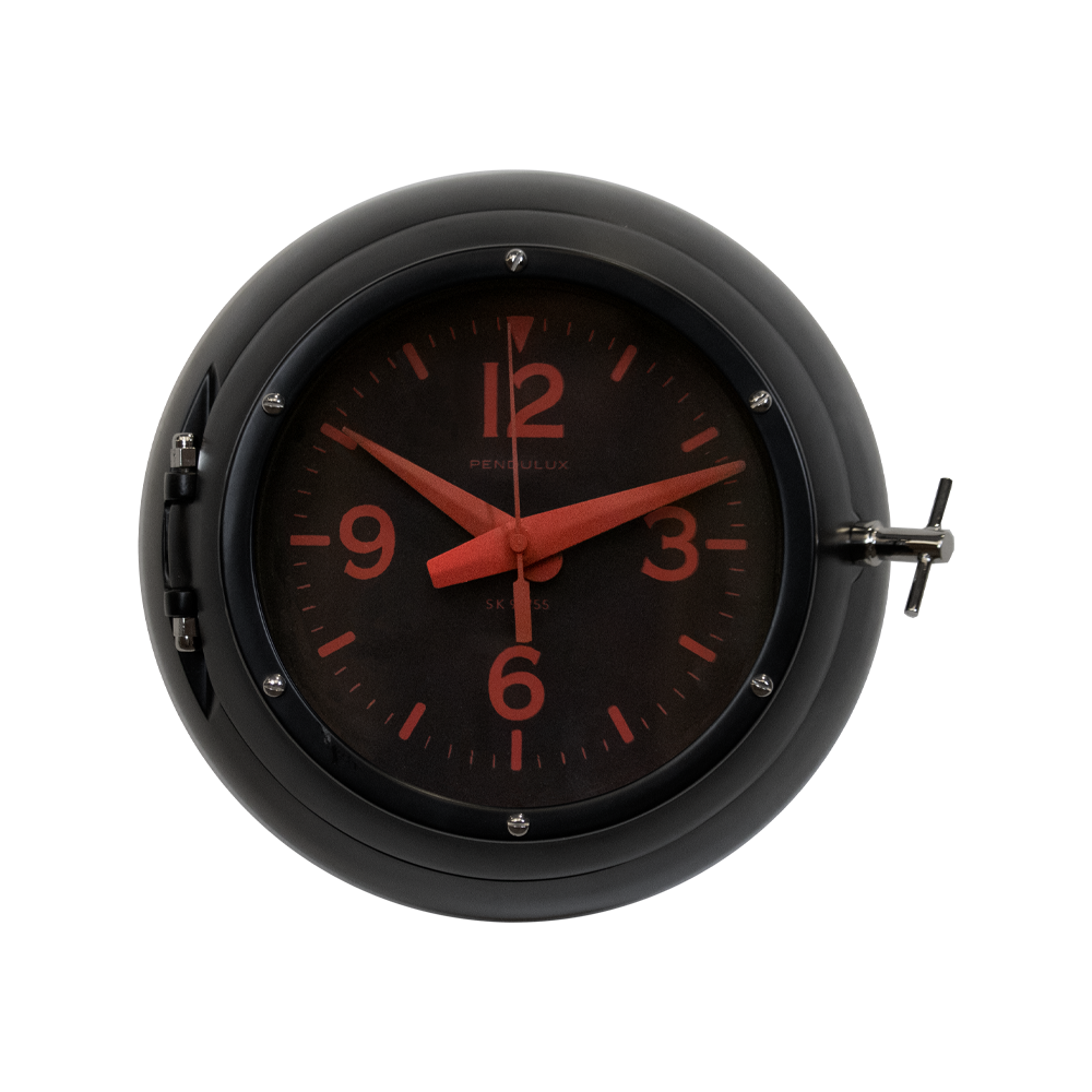Deep Sea Wall Clock Black - Pendulux
