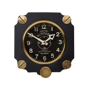 Altimeter Wall Clock Black - Pendulux