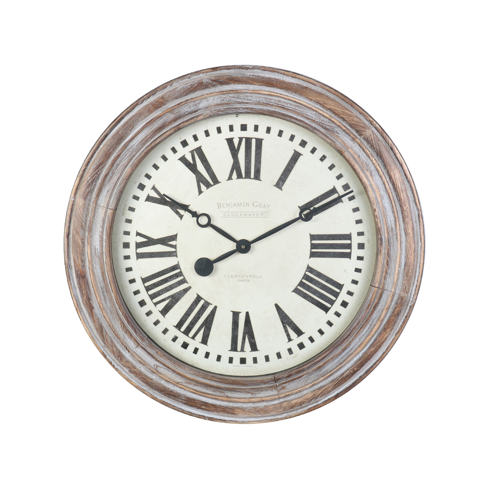 Benjamin Clock Grey Wood - Pendulux