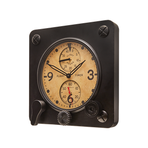 Flight Timer Wall Clock Black - Pendulux