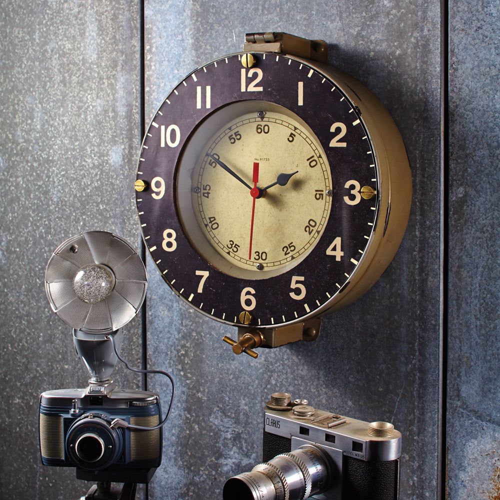 Marine Wall Clock Gray - Pendulux